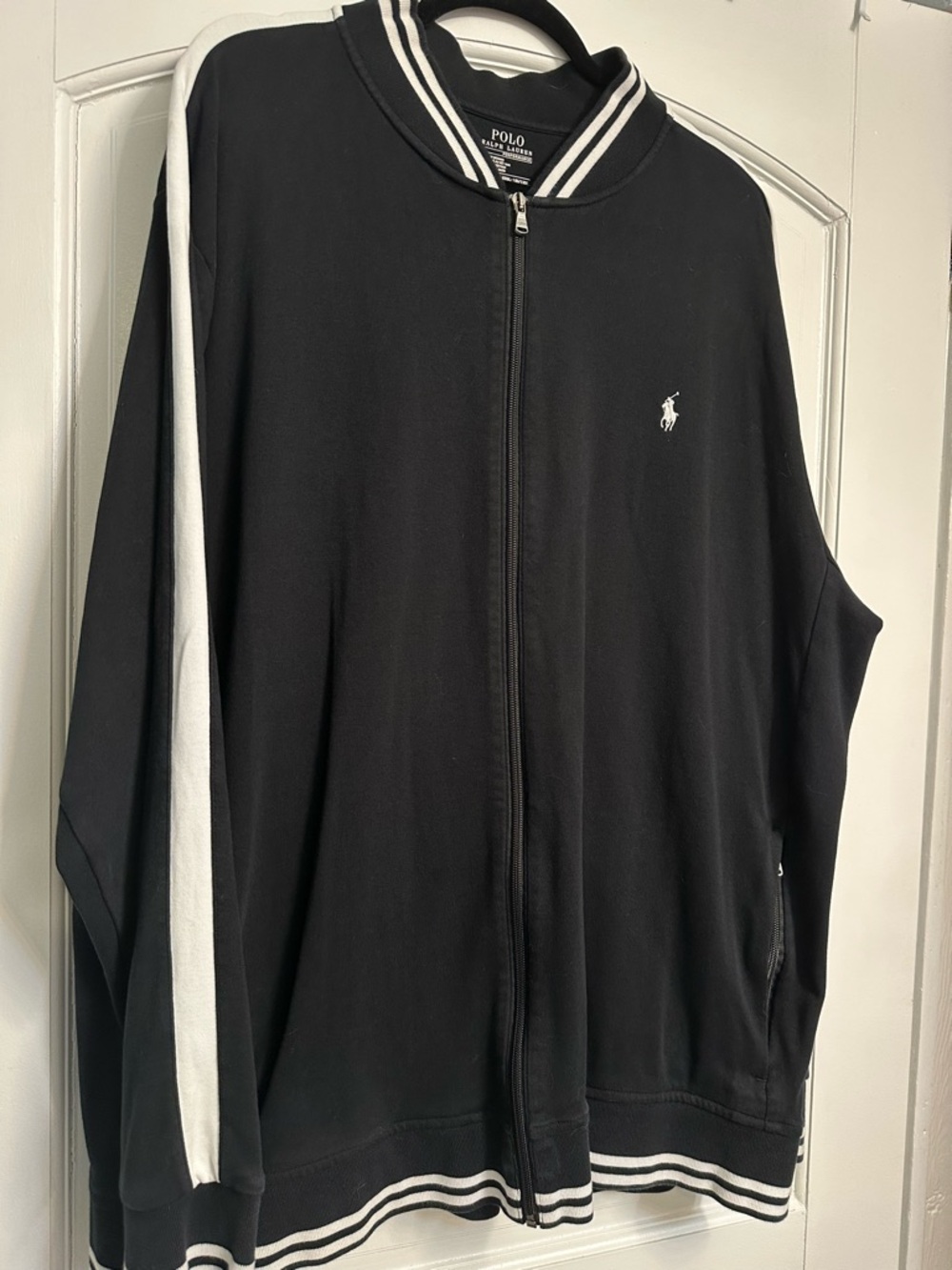 Polo by Ralph Lauren Men’s Black Full-Zip Track  jacket